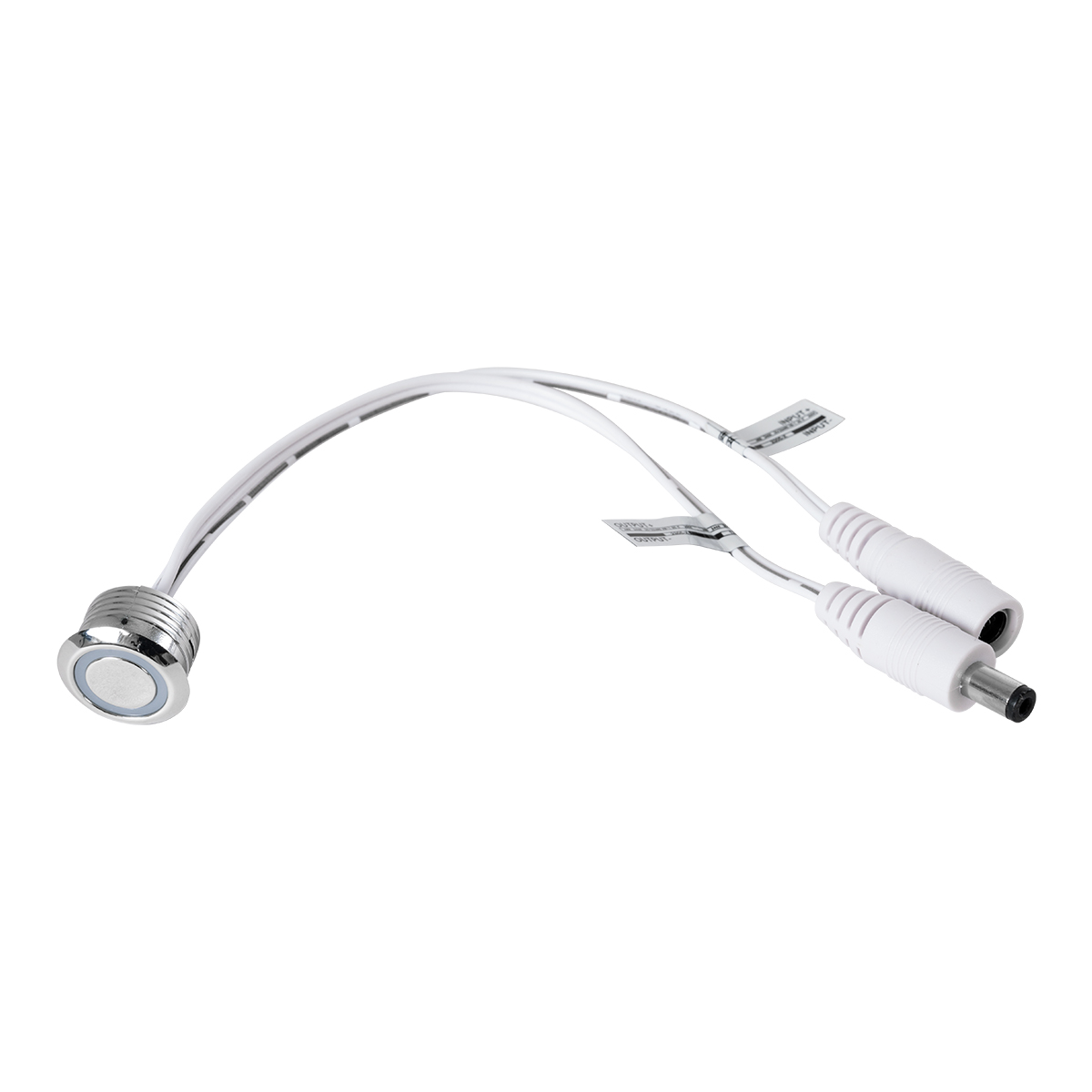 GLOBOSTAR® BUTTON 70790 Φωτιζόμενος Χωνευτός Διακόπτης Αφής On/Off & Push Dimming LED DC 12-24V 1 x 4A 96W Max IP20 Ψυχρό Λευκό 6000K - Μ2 x Π2 x Υ1.2cm - 2 Χρόνια Εγγύηση - Image 3