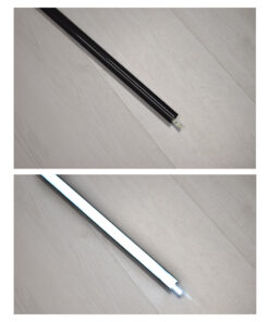 GLOBOSTAR® ALP-CORNER LINEO 70816-3M Επιφανειακό Γωνιακό Προφίλ Αλουμινίου με Μαύρο Φιμέ Πατητό Κάλυμμα για Ταινίες LED IP20 – Μαύρο – Μ300 x Π1.6 x Υ1.6cm – Πακέτο 5 Τεμαχίων
