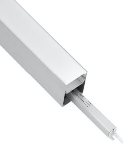 GloboStar® SURFACEPENDANT-PROFILE 70826-3M Προφίλ Αλουμινίου – Βάση & Ψύκτρα Ταινίας LED με Λευκό Γαλακτερό Κάλυμμα – Επιφανειακή & Κρεμαστή Χρήση – Πατητό Κάλυμμα – Ασημί – 3 Μέτρα – Μ300 x Π5 x Υ7cm