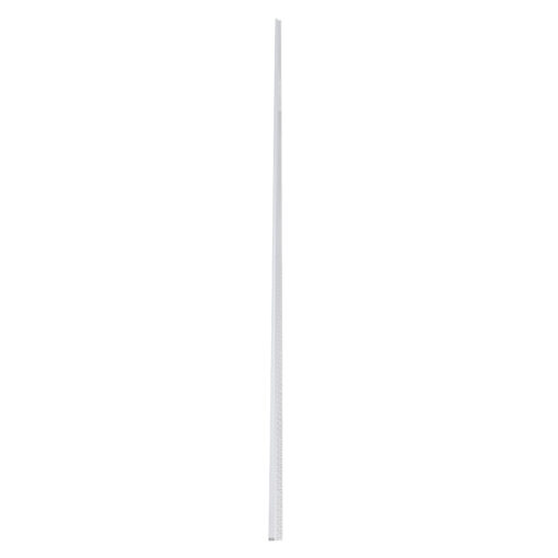 GLOBOSTAR® ALP-PLASTERIN GYPSO 70834-3M Χωνευτό Τερματικό Προφίλ Αλουμινίου Ειδικό για Γυψοσανίδα με Λευκό Γαλακτερό Πατητό Κάλυμμα για Ταινίες LED IP20 – Ασημί & Λευκό – Μ300 x Π3.3 x Υ1.5cm – Πακέτο 5 Τεμαχίων