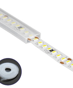 GLOBOSTAR® IPTUBE-A 70900 Κανάλι Σιλικόνης Στεγανοποίησης για Ταινία LED 8mm Αδιάβροχο IP68 - Διάφανο - Μ100 x Π1 x Υ0.4cm