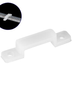 GLOBOSTAR® IPTUBE-C 70907 Βάση Στήριξης για Κανάλι Σιλικόνης Στεγανοποίησης Αδιάβροχο IP68 - Διάφανο - Μ3.2 x Π0.6 x Υ0.5cm