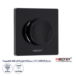 GLOBOSTAR® MiBoxer-K1-B 71444 RF 2.4G Ασύρματο Χειριστήριο Knob 1 Ζώνης για όλα τα Μονόχρωμα MiBoxer & MiLight Controller DC3V 1 x CR2032 IP20 - RF 2.4G - Μ8.5 x Π8.5 x Υ2.5cm - 3 Χρόνια Εγγύηση