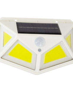 GLOBOSTAR® NOVAQ 71497 Προβολέας με Ανιχνευτή PIR / Αισθητήρα Κίνησης LED 10W 500lm 180° DC 5V με Φωτοβολταϊκό Panel 5V 0.3W & Επαναφορτιζόμενη Μπαταρία Li-ion 3.2V 1200mAh Αδιάβροχο IP65 Ψυχρό Λευκό 6000K - Sanan COB Chip - Λευκό - Μ13.6 x Π5.2 x Υ9.9cm - 2 Χρόνια Εγγύηση