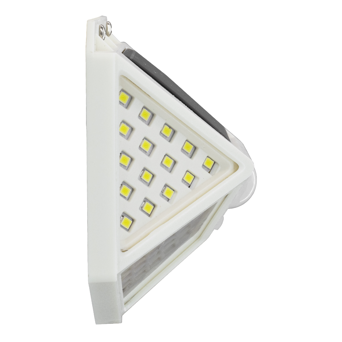 GLOBOSTAR® NOVAQ 71498 Προβολέας με Ανιχνευτή PIR / Αισθητήρα Κίνησης LED 10W 500lm 180° DC 5V με Φωτοβολταϊκό Panel 5V 0.3W & Επαναφορτιζόμενη Μπαταρία Li-ion 3.2V 1200mAh Αδιάβροχο IP65 Ψυχρό Λευκό 6000K - Sanan SMD Chip - Λευκό - Μ13.6 x Π5.2 x Υ9.9cm - 2 Χρόνια Εγγύηση - Image 3