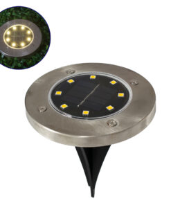 GloboStar® 71503 Αυτόνομο Ηλιακό Φωτιστικό Κήπου LED SMD 3W 170lm με Ενσωματωμένη Μπαταρία 600mAh - Φωτοβολταϊκό Πάνελ με Αισθητήρα Ημέρας-Νύχτας Αδιάβροχο IP65 Θερμό Λευκό 3000K