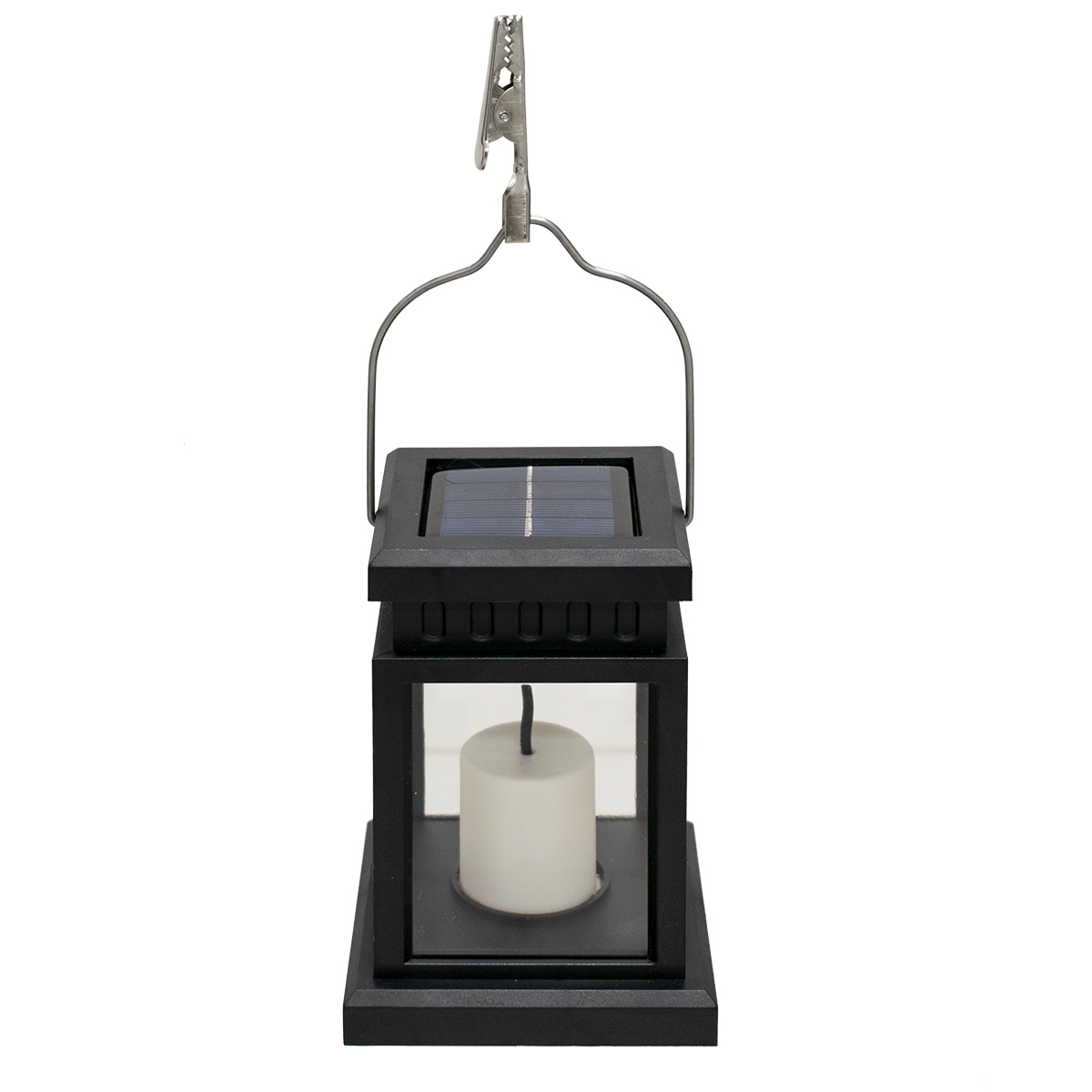 GLOBOSTAR® LANTERNIA 71506 Διακοσμητικό Φαναράκι LED 1W 50lm 180° DC 5V με Φωτοβολταϊκό Panel 5V 0.1W & Επαναφορτιζόμενη Μπαταρία Li-ion 3.2V 120mAh Αδιάβροχο IP65 Ultra Θερμό Λευκό 1600K – Μ9 x Π9 x Υ12.5cm – 1 Χρόνο Εγγύηση