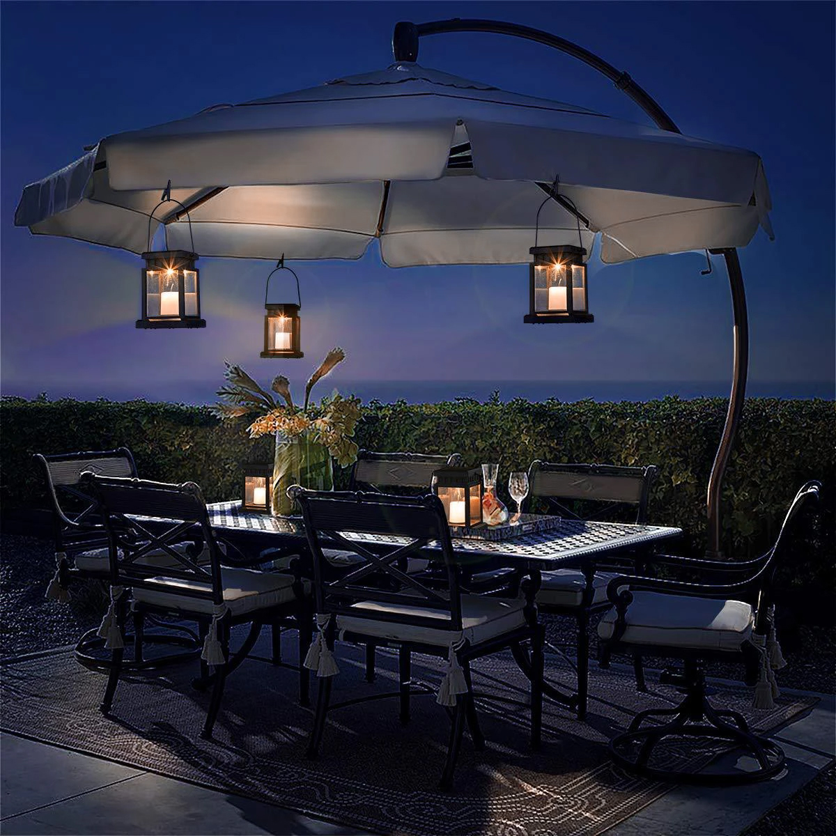 GLOBOSTAR® LANTERNIA 71506 Διακοσμητικό Φαναράκι LED 1W 50lm 180° DC 5V με Φωτοβολταϊκό Panel 5V 0.1W & Επαναφορτιζόμενη Μπαταρία Li-ion 3.2V 120mAh Αδιάβροχο IP65 Ultra Θερμό Λευκό 1600K – Μ9 x Π9 x Υ12.5cm – 1 Χρόνο Εγγύηση