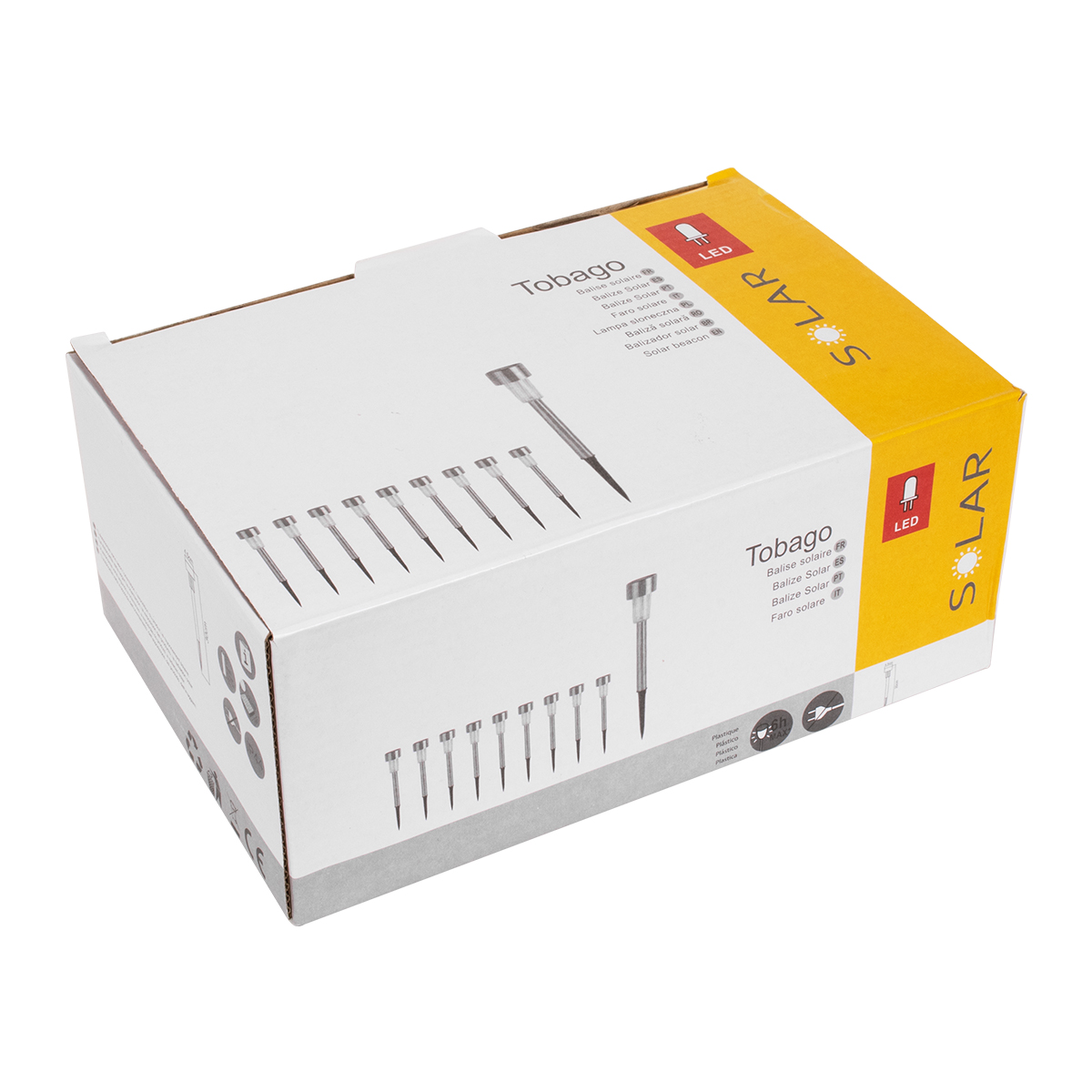 GloboStar® 71520-10 ΣΕΤ 10 Τεμαχίων Αυτόνομα Ηλιακά Φωτιστικά LED SMD 1W 50lm με Ενσωματωμένη Μπαταρία 600mAh - Φωτοβολταϊκό Πάνελ με Αισθητήρα Ημέρας-Νύχτας Αδιάβροχο IP65 Φανάρι Κήπου Στρογγυλό Ψυχρό Λευκό 6000K - Image 7