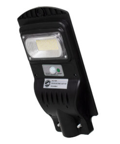 GloboStar® 71550 Αυτόνομο Ηλιακό Φωτιστικό Δρόμου Street Light LED SMD 50W 4000lm με Ενσωματωμένη Μπαταρία Li-ion 4500mAh - Φωτοβολταϊκό Πάνελ με Αισθητήρα Ημέρας-Νύχτας PIR Αισθητήρα Κίνησης Αδιάβροχο IP65 Ψυχρό Λευκό 6000K