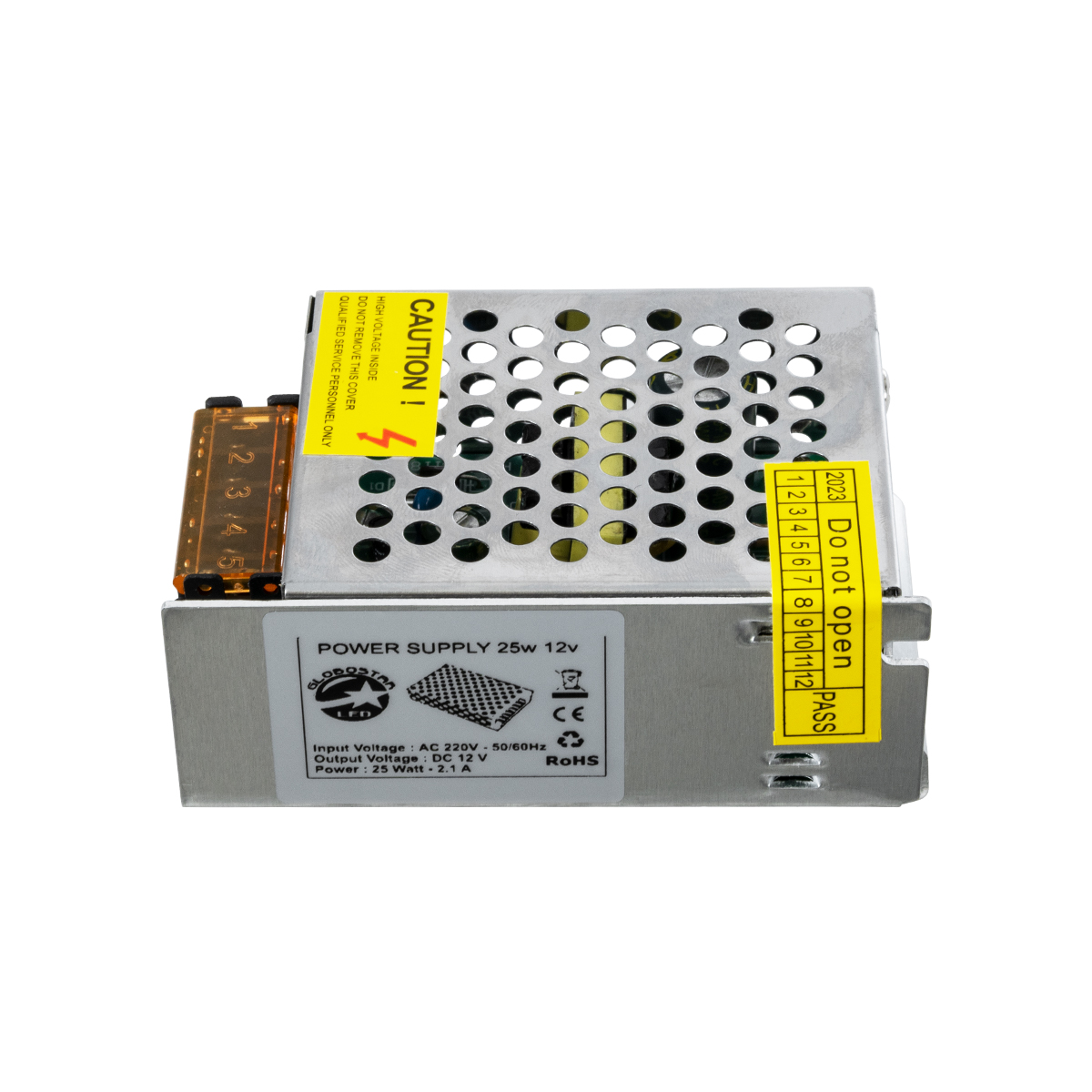 GLOBOSTAR® LUMIVOLT 73032 Τροφοδοτικό/Μετασχηματιστής PELV 25W 2.1A DC 12V IP20 - AC 220-240V σε DC 12V / Ρυθμιζόμενo από DC 10.8V έως DC 13.2V - Μ8.7 x Π5.8 x Υ3.4cm - 3 Χρόνια Εγγύηση - Image 4