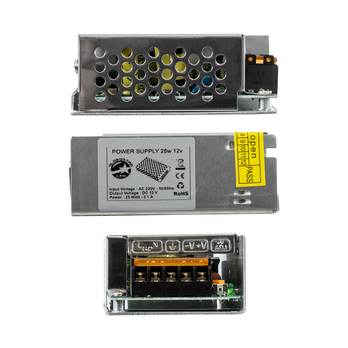 GLOBOSTAR® LUMIVOLT 73032 Τροφοδοτικό/Μετασχηματιστής PELV 25W 2.1A DC 12V IP20 - AC 220-240V σε DC 12V / Ρυθμιζόμενo από DC 10.8V έως DC 13.2V - Μ8.7 x Π5.8 x Υ3.4cm - 3 Χρόνια Εγγύηση - Image 7