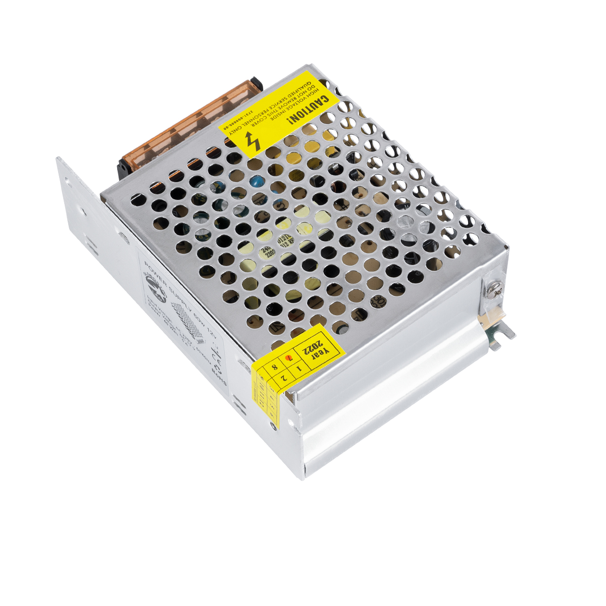 GloboStar® 73033 Μεταλλικό Τροφοδοτικό PELV για Προϊόντα LED 60W 5A - AC 220-240V σε DC 12V - IP20 - Μ11 x Π8 x Υ3.5cm - 2 Χρόνια Εγγύηση - Image 3