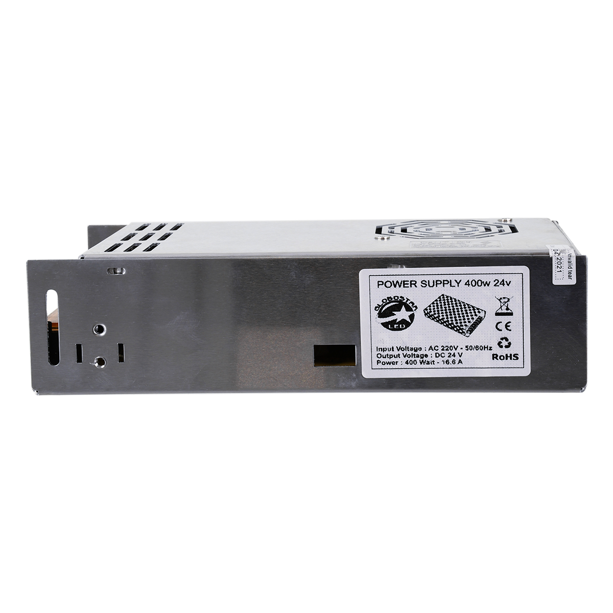 GLOBOSTAR® LUMIVOLT 73046 Τροφοδοτικό/Μετασχηματιστής PELV 400W 16.6A DC 24V IP20 - AC 220-240V σε DC 24V / Ρυθμιζόμενo από DC 22.5V έως DC 25.5V - Μ20 x Π10 x Υ5cm - 3 Χρόνια Εγγύηση - Image 5