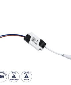 GLOBOSTAR® CCVOLT 73075 Τροφοδοτικό/Μετασχηματιστής SELV 3W 0.27A DC 7-11V - από AC 220-240V σε DC 7-11V IP20 - Μ6 x Π3 x Υ2cm - 3 Χρόνια Εγγύηση