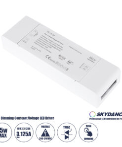 GLOBOSTAR® SKYDANCE-TE-75-24 73130 DC Triac & Push Dimmer CV Τροφοδοτικό/Μετασχηματιστής SELV με 1 x 3.125A 75W Κανάλι AC 220-240V σε DC 24V 3.125A 75W Max IP20 - Triac & Push Dimming - Μ18 x Π5.7 x Υ3cm - 5 Χρόνια Εγγύηση