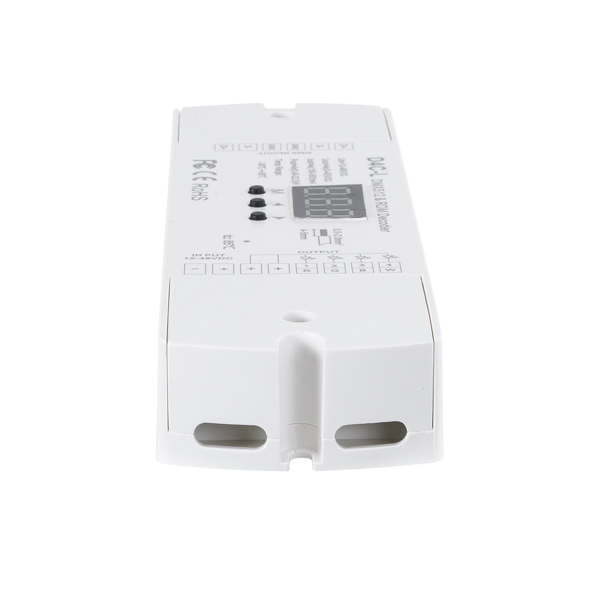 GloboStar® 73145 D4C-L SKYDANCE DC DMX512 Constant Current & RDM Decoder 4 Καναλιών DC 12-48V 4 x 0.5A 22.5W - Max 2A 90W - IP20 Μ17 x Π5 x Υ2.5cm - 5 Χρόνια Εγγύηση - Image 5