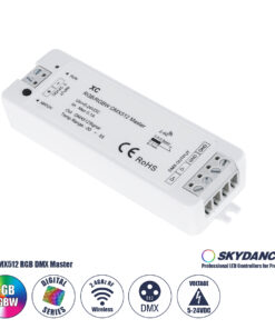 GloboStar® 73157 XC SKYDANCE DC RF 2.4Ghz DMX512 Master Digital DC 5-24V - IP20 Μ10.5 x Π3.5 x Υ2cm - 5 Χρόνια Εγγύηση