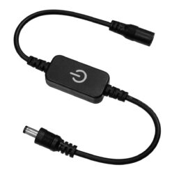 GLOBOSTAR® DIMMERANO 73304 Διακόπτης Αφής On/Off & Push Dimming με 1 x 5A 120W Κανάλι DC 12-24V 5A 120W Max IP20 – Μαύρο – Μ25 x Π2.3 x Υ1.1cm – 2 Χρόνια Εγγύηση