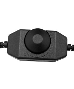 GLOBOSTAR® DIMMERANO 73306 Διακόπτης On/Off & Dimming με 1 x 5A 120W Κανάλι DC 12-24V 5A 120W Max IP20 – Μαύρο – Μ25 x Π3.2 x Υ3.3cm – 2 Χρόνια Εγγύηση
