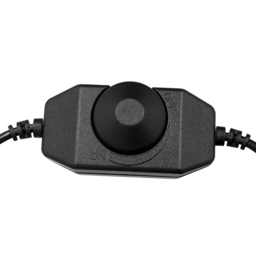 GLOBOSTAR® DIMMERANO 73306 Διακόπτης On/Off & Dimming με 1 x 5A 120W Κανάλι DC 12-24V 5A 120W Max IP20 – Μαύρο – Μ25 x Π3.2 x Υ3.3cm – 2 Χρόνια Εγγύηση