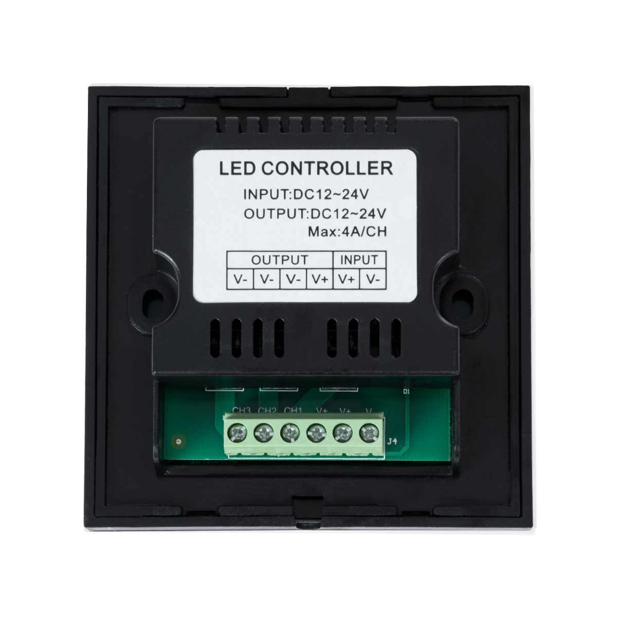 GLOBOSTAR® DIMTOUCH 73318 Dimmer Τοίχου με Touch Panel με 1 x 12A 288W Κανάλι DC 12-24V 12A 288W Max IP20 - Μ9 x Π9 x Υ3.5cm - 2 Χρόνια Εγγύηση - Image 6