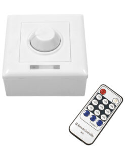 GLOBOSTAR® DIMMERONIA 73371 AC Triac Dimmer Τοίχου με RF Ασύρματο Χειριστήριο με 1 x 1.5A 350W Κανάλι AC 220-240V 1.5A 350W Max IP20 - Μ8.8 x Π5.7 x Υ8.8cm - 2 Χρόνια Εγγύηση