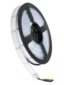 GLOBOSTAR® BEE 73416 Ταινία LED 18W/m 1980lm/m 120° DC 24V Αδιάβροχη IP67 840 x COB Chip/m Πολύχρωμο RGBW+WW Dimmable - Sanan COB Chip - Μ500 x Π1.2 x Υ0.2cm - Ρολό 5 Μέτρων - 5 Χρόνια Εγγύηση