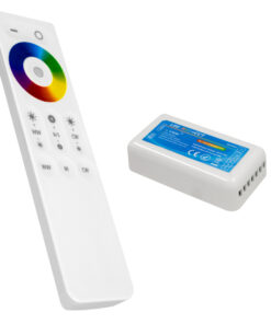 GLOBOSTAR® RGBCONTROLLER 73424 Σετ Dimmer / Controller με RF Ασύρματο Χειριστήριο με 3 x 6.7A 160W Κανάλια DC 12-24V 20.1A 480W Max IP20 - RF2.4Ghz SYNC - Μ8.5 x Π4.5 x Υ2.5cm - 2 Χρόνια Εγγύηση