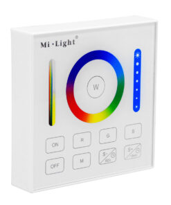 GloboStar® 73425 Mi-Light B0 LED RGBW+WW+CCT Smart Ασύρματο Χειριστήριο Αφής 2.4G RF Φορητό/Τοίχου με Μπαταρία για όλα τα Mi-Light Controller Box
