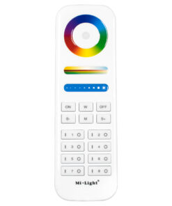 GloboStar® 73426 FUT089 Mi-Light Ασύρματο Χειριστήριο Αφής RF 2.4Ghz 8 Group για όλα τα RGBW+WW Mi-BOXER Controller DC 3V 2 x AAA - IP20 Λευκό - Μ15.6 x Π5.4 x Υ2.5cm - 5 Years Warranty