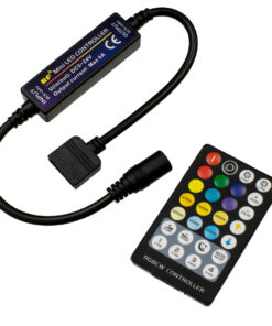 GLOBOSTAR® CONTROLI 73427 Σετ Dimmer / Controller με RF Ασύρματο Χειριστήριο με 5 x 1.2A 28.8W Κανάλια DC 5-24V 6A 144W Max IP20 - RF2.4Ghz - Μ30 x Π1.7 x Υ1.1cm - 2 Χρόνια Εγγύηση
