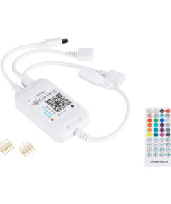 Alternative view of GloboStar® 73431 Ασύρματος Bluetooth LED RGB & Music Controller Sound Activated με Χειριστήριο IR & 2 Εξόδους RGB DC 5-12V Max 100W