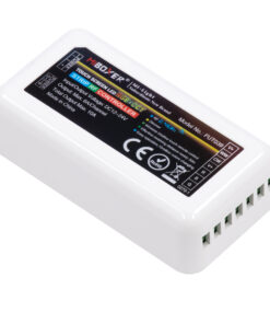 GLOBOSTAR® MiBOXER-FUT039 73433 Δέκτης Dimmer / Controller με 5 x 6A 144W Κανάλια DC 12-24V 10A 240W Max IP20 - RF2.4Ghz Group Zone - Μ8.5 x Π4.5 x Υ2.2cm - 5 Χρόνια Εγγύηση