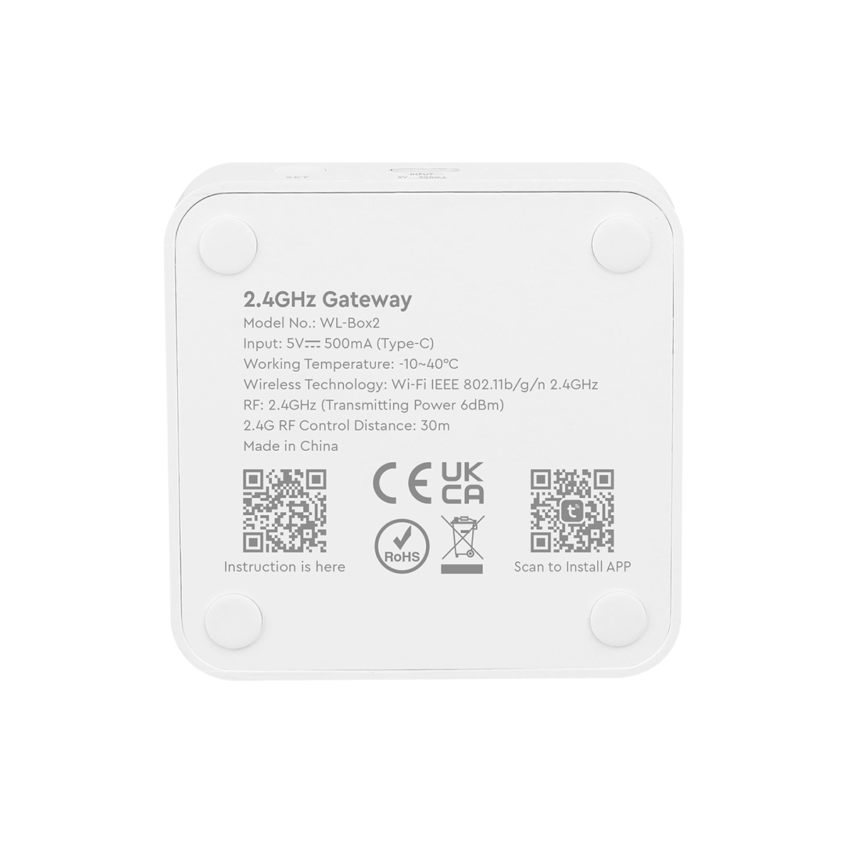 GloboStar® 73436 WL-BOX2 Mi-BOXER Smart Gateway Bridge Adapter WiFi to RF 2.4Ghz - Tuya Smart APP - USB Type-C DC 5V - IP20 Μ6.4 x Π6.4 x Υ1.5cm - 5 Years Warranty - Image 6