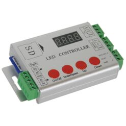 GloboStar® 73444 LED Digital RGB Controller DMX512 & Κάρτα SD για LED Digital RGB Προϊόντα 5v - 12v - 24v HC03 2048 IC