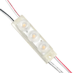 GLOBOSTAR® MODULOMI 73710 Module LED 1W 100lm 120° DC 12V Αδιάβροχο IP65 3 x SMD3030 Chip Θερμό Λευκό 2700K Dimmable - Μ4.1 x Π1.1 x Υ1.1cm - Πακέτο 20 Τεμαχίων - 3 Χρόνια Εγγύηση