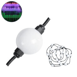 GLOBOSTAR® DIGICHAIN 73722 Ψηφιακή Pixel Addressable Γιρλάντα LED 28W 1400lm 360° DC 24V Αδιάβροχο IP65 60 x SMD3535 Chip 20 x Pixel Πολύχρωμο RGB Dimmable SPI/TTL Protocol IC WS2811/SM16703P - Sanan SMD Chip - Μ460 x Π5 x Υ5cm - Πακέτο 20 Τεμαχίων - 3 Χρόνια Εγγύηση