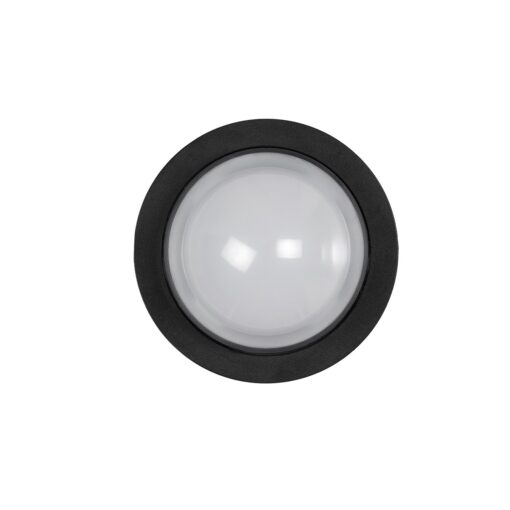 kelvo® NEXA KLV-101-0247 Φωτιστικό Τοίχου / Απλίκα LED 6W 480lm 180° AC 220-240V Αδιάβροχο IP65 Ultra Θερμό Λευκό 1800K – Sanan SMD Chip & TÜV SÜD Driver – Μαύρο Ματ – Μ11 x Π8.5 x Υ11cm – 5 Χρόνια Εγγύηση