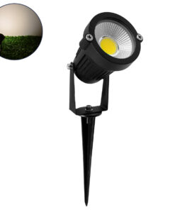 GLOBOSTAR® TREECOBO 75582 Φωτιστικό Σποτ για Φυτά - Δέντρα με Βάση Κήπου / Καρφωτό LED 10W 1150lm 35° DC 12-24V Αδιάβροχο IP67 Φυσικό Λευκό 4500K Dimmable - Bridgelux COB Chip - Μαύρο - Μ6 x Π6 x Υ12.5cm - 2 Χρόνια Εγγύηση