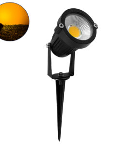 GLOBOSTAR® TREECOBO 75584 Φωτιστικό Σποτ για Φυτά - Δέντρα με Βάση Κήπου / Καρφωτό LED 10W 1000lm 35° DC 12-24V Αδιάβροχο IP67 Ultra Θερμό Λευκό 2200K Dimmable - Bridgelux COB Chip - Μαύρο - Μ6 x Π6 x Υ12.5cm - 2 Χρόνια Εγγύηση