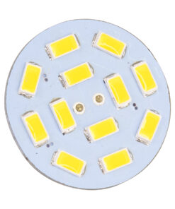 GLOBOSTAR® G4BACK 76102 Λάμπα G4 LED 4.5W 450lm 120° DC 12-24V IP20 Ψυχρό Λευκό 6000K Dimmable - Sanan SMD Chip - Back Pin - Μ3 x Π3 x Υ0.8cm - 2 Χρόνια Εγγύηση