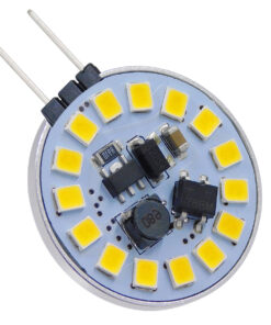 GLOBOSTAR® G4SIDE 76105 Λάμπα G4 LED 3W 330lm 120° DC 12-24V IP20 Φυσικό Λευκό 4500K Dimmable - Sanan SMD Chip - Side Pin - Μ2.9 x Π2.9 x Υ0.8cm - 2 Χρόνια Εγγύηση