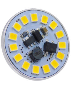 GLOBOSTAR® G4BACK 76108 Λάμπα G4 LED 3W 315lm 120° DC 12-24V IP20 Φυσικό Λευκό 4500K Dimmable - Sanan SMD Chip - Back Pin - Μ2.9 x Π2.9 x Υ0.8cm - 2 Χρόνια Εγγύηση