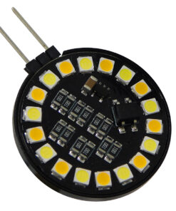 GLOBOSTAR® G4SIDE 76110 Λάμπα G4 LED 3W 300lm 120° DC 12V IP20 Ρυθμιζόμενο Λευκό CCT με On/Off 2700K/4500K/6000K - Sanan SMD Chip - Side Pin - Μ3.2 x Π3.2 x Υ0.7cm - 2 Χρόνια Εγγύηση