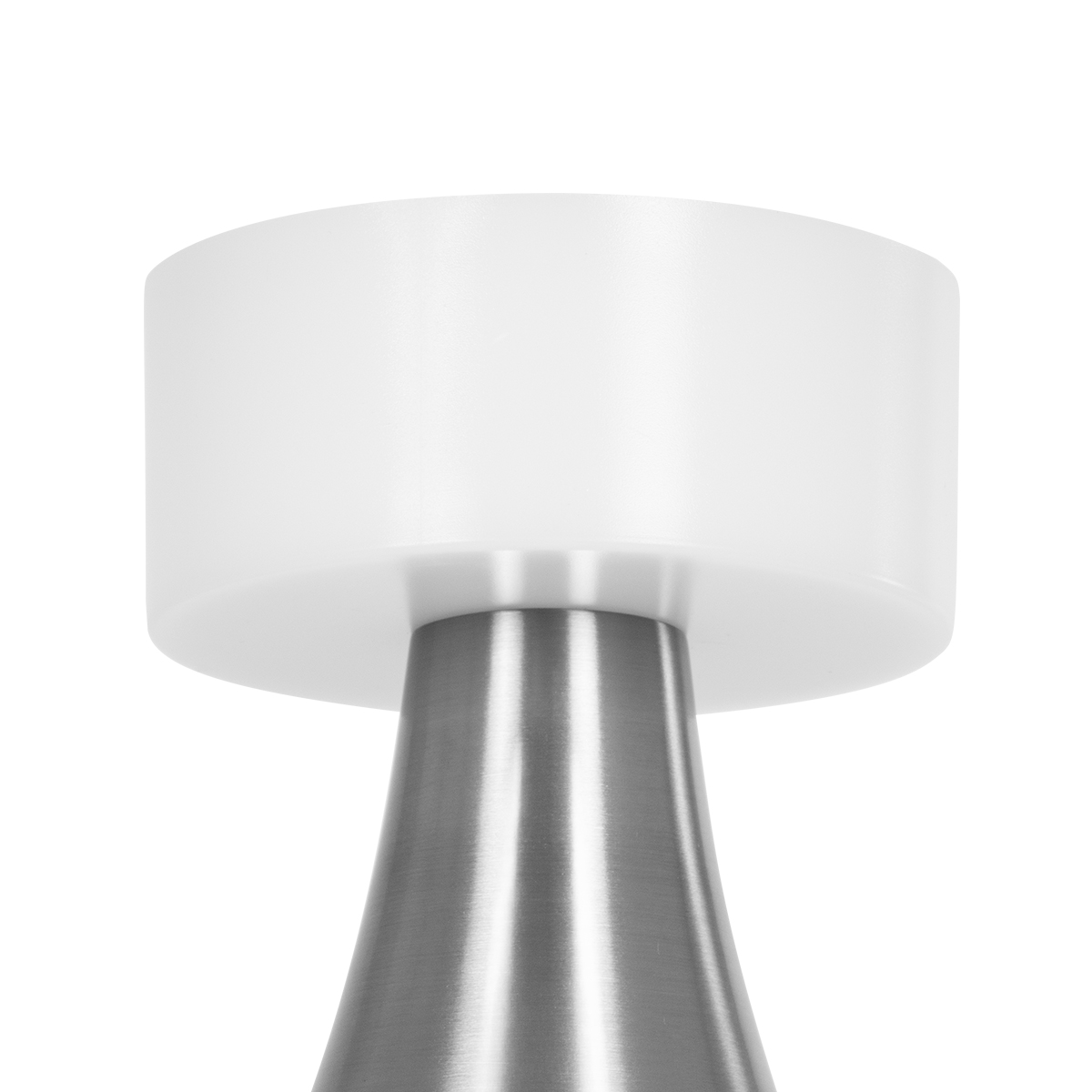 GloboStar® DOLLY 76468 Επαναφορτιζόμενο Επιτραπέζιο Φωτιστικό Πορτατίφ LED 1.5W 105lm 120° DC 5V IP44 CCT Ultra Θερμό 1500K - Φυσικό Λευκό 4500K - Ψυχρό Λευκό 6000K Dimmable Ασημί & Λευκό Πλαστικό - Μ9 x Π9 x Υ21cm - 2 Χρόνια Εγγύηση - Image 7