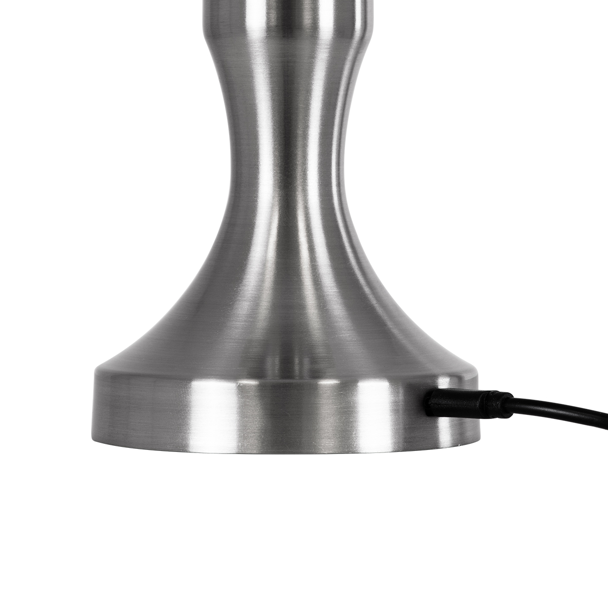 GloboStar® LUNNA 76478 Επαναφορτιζόμενο Επιτραπέζιο Φωτιστικό Πορτατίφ LED 1.5W 105lm 120° DC 5V IP44 CCT Ultra Θερμό 1500K - Φυσικό Λευκό 4500K - Ψυχρό Λευκό 6000K Dimmable Ασημί Πλαστικό - Μ9 x Π9 x Υ23cm - 2 Χρόνια Εγγύηση - Image 6