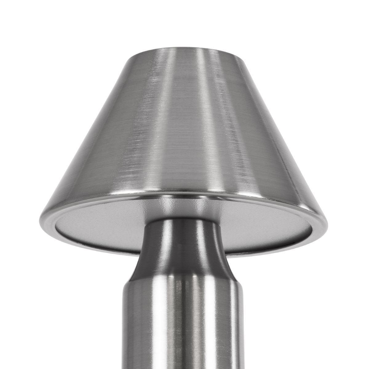 GloboStar® LUNNA 76478 Επαναφορτιζόμενο Επιτραπέζιο Φωτιστικό Πορτατίφ LED 1.5W 105lm 120° DC 5V IP44 CCT Ultra Θερμό 1500K - Φυσικό Λευκό 4500K - Ψυχρό Λευκό 6000K Dimmable Ασημί Πλαστικό - Μ9 x Π9 x Υ23cm - 2 Χρόνια Εγγύηση - Image 7