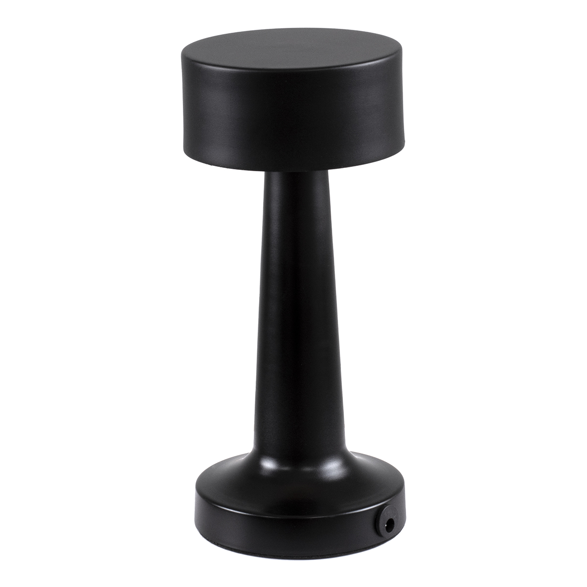 GloboStar® BELLA 76503 Επαναφορτιζόμενο Επιτραπέζιο Φωτιστικό Πορτατίφ LED 1.5W 105lm 120° DC 5V IP44 Θερμό Λευκό 2700K Dimmable Μαύρο Αλουμίνιο - Μ9 x Π9 x Υ21cm - 2 Xρόνια Εγγύηση - Image 5
