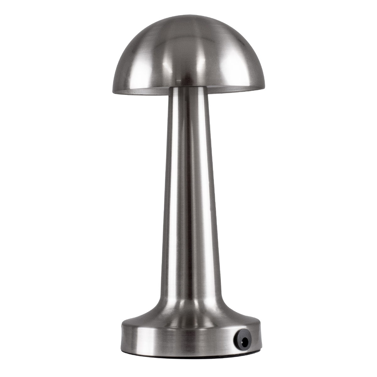 GloboStar® COCO 76510 Επαναφορτιζόμενο Επιτραπέζιο Φωτιστικό Πορτατίφ LED 1.5W 105lm 120° DC 5V IP44 Θερμό Λευκό 2700K Dimmable Ασημί Αλουμίνιο - Μ10 x Π10 x Υ22cm - 2 Xρόνια Εγγύηση - Image 4